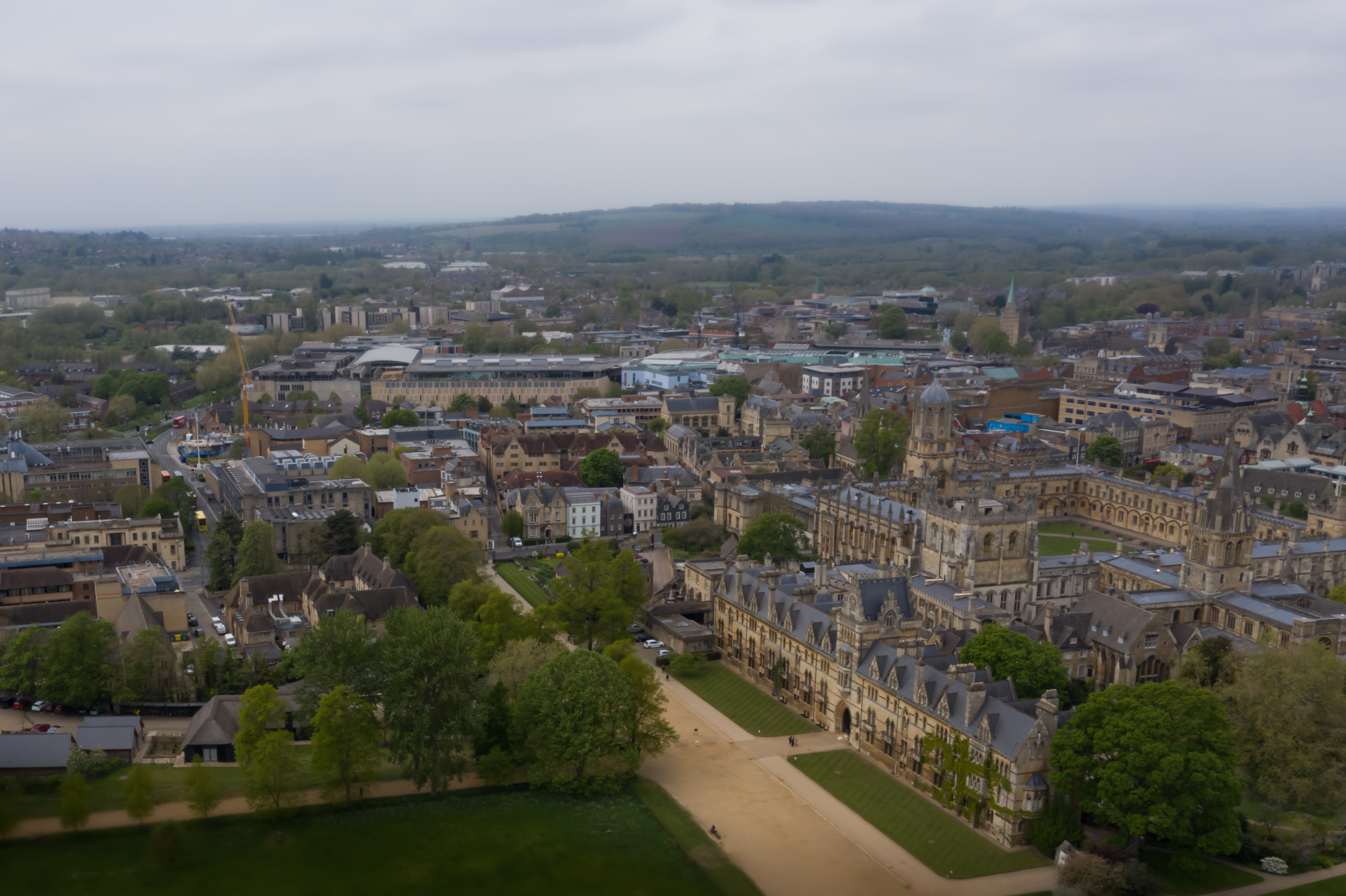 Aerial photograph of Meadow Building Christ Church College Oxford viewed from the air Aerial photograph of Meadow Building Christ Church College Oxford viewed from the air